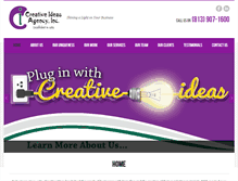 Tablet Screenshot of creativeideasagency.com